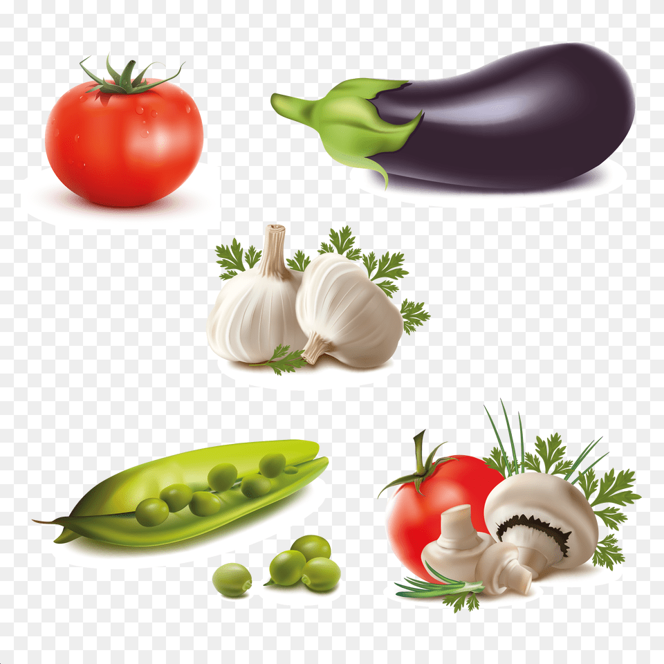 Vector Vegetables, Food, Produce Png Image