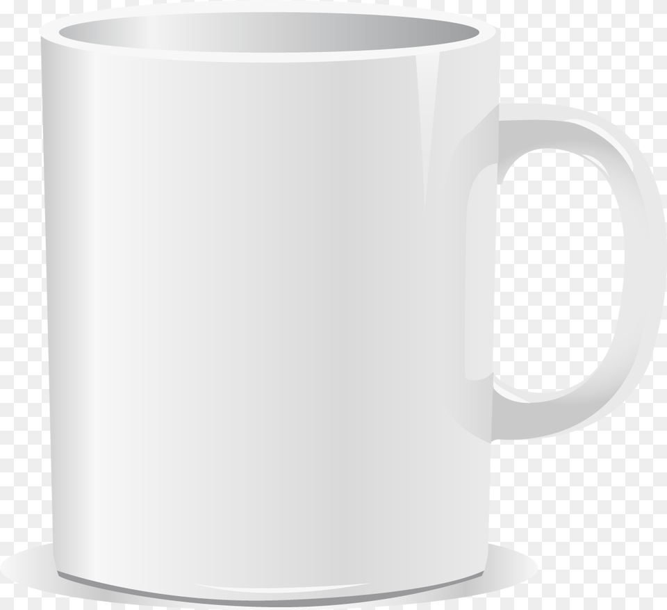 Vector White Coffee Mug, Cup, Bottle, Shaker, Beverage Free Png
