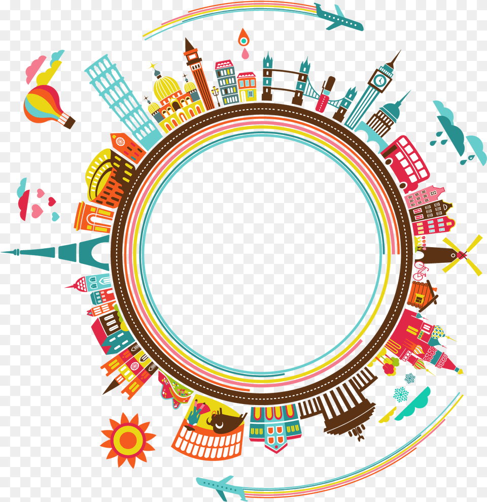 Vector World Abroad Study, Urban, Pattern, Art, Graphics Png Image