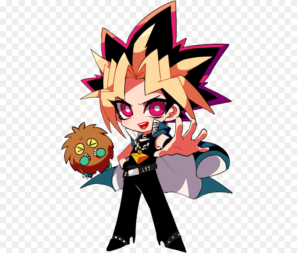 Vector Yugioh Face Yami Yugi Chibi, Publication, Book, Comics, Person Png