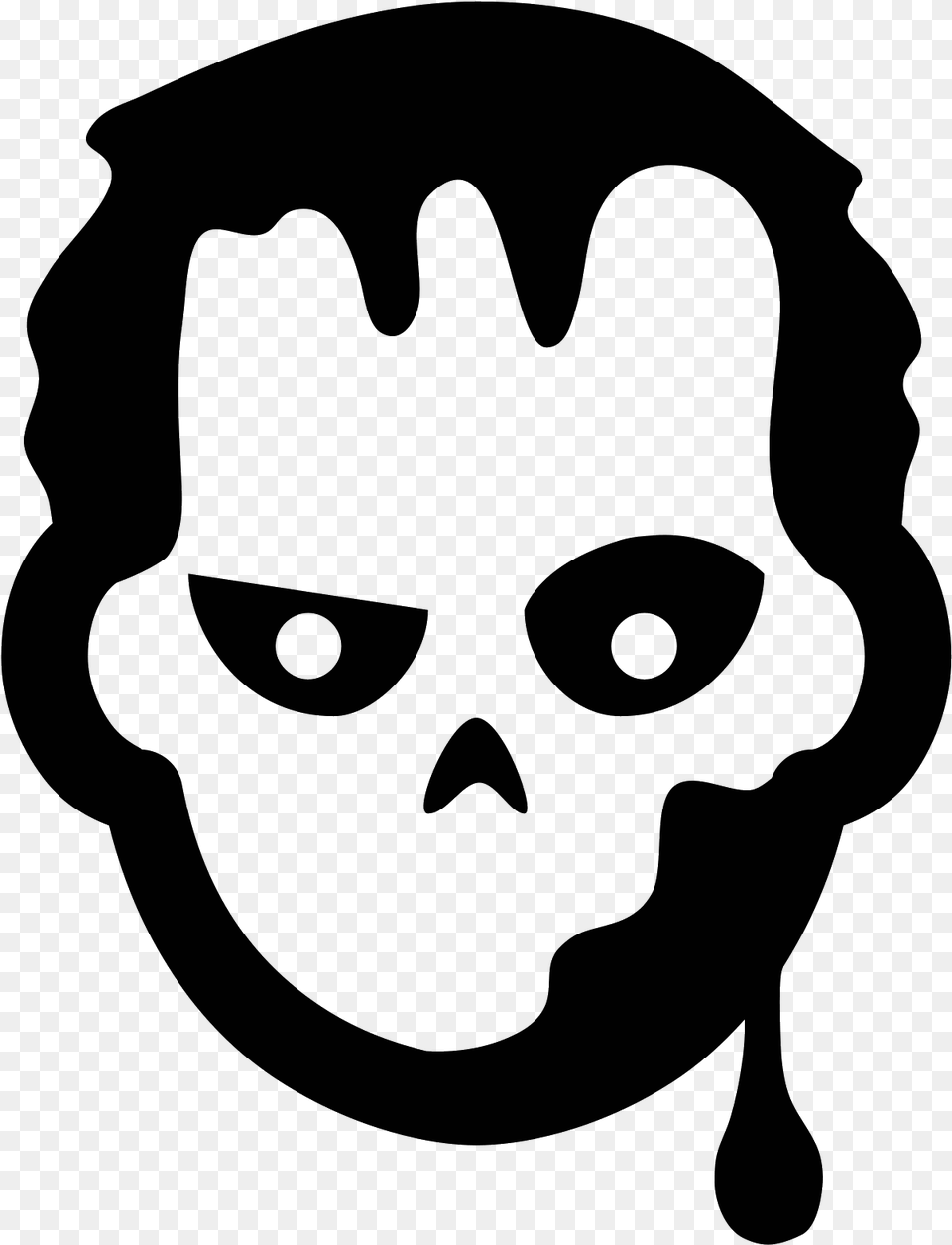Vector Zombie Vector Black And White Download Zombie Icon, Gray Png