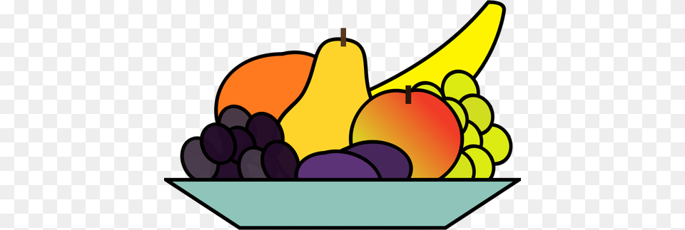 Vectoriales De Plato De Frutas De Dibujo Vectores De, Banana, Food, Fruit, Plant Free Png
