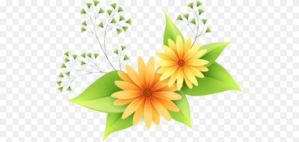 Vectors Clipart Flowers Clipart Transparent, Art, Pattern, Plant, Graphics Png