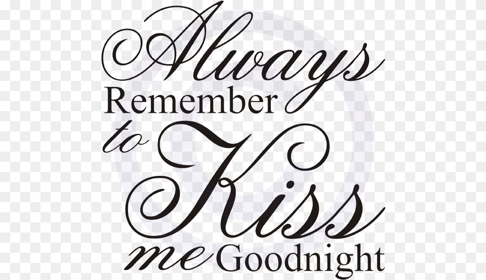 Vectors Kiss Me Goodnight Kitchen Is Heart Of The Home, Calligraphy, Handwriting, Text, Dynamite Free Transparent Png