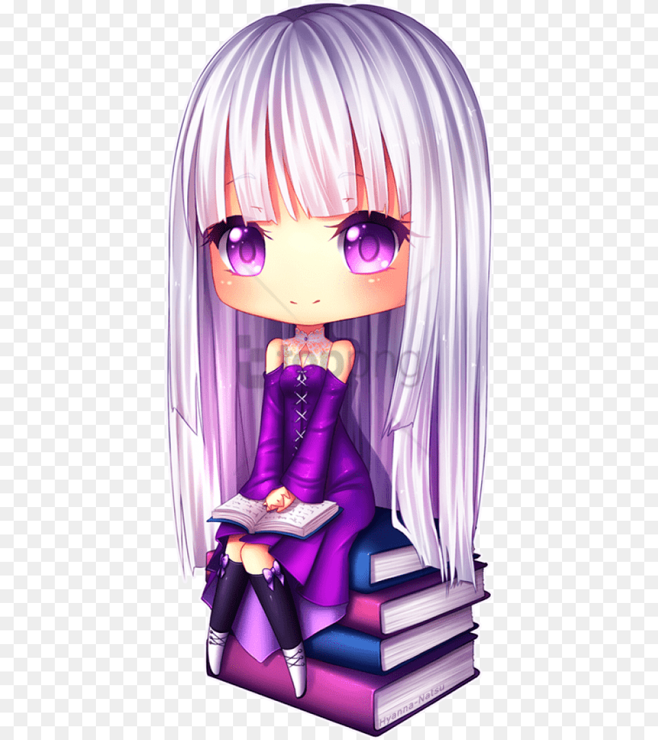 Veda By Hyanna Natsu Cute Chibi Anime Girl, Book, Comics, Publication, Person Free Png Download