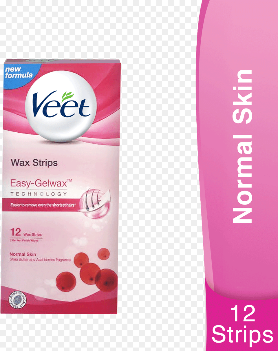 Veet Wax Strips For Normal Skin Veet Face Wax Strips Price In Pakistan, Bottle, Lotion, Toothpaste, Advertisement Free Transparent Png