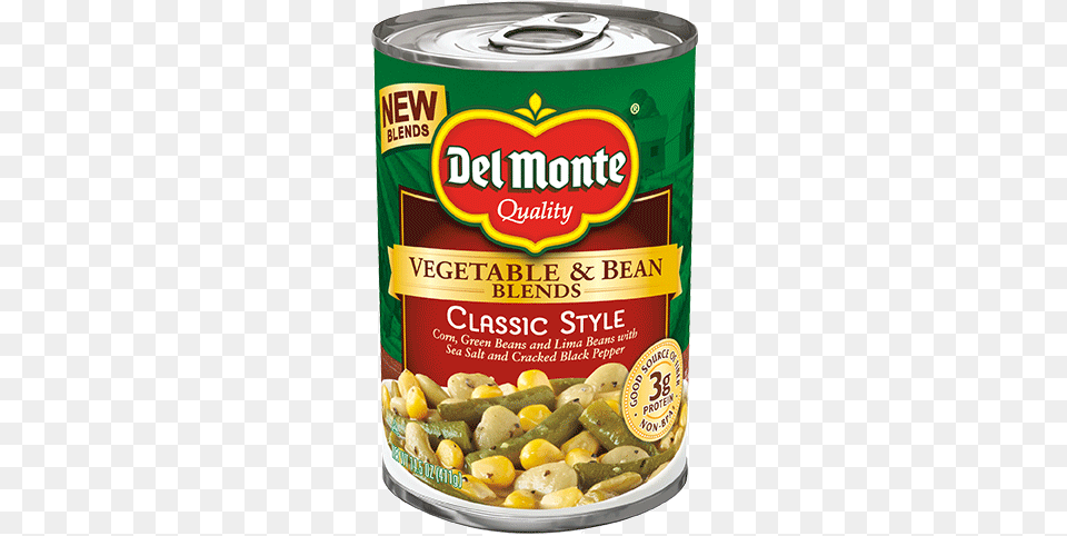 Veg Amp Bean Blends Classic Style Del Monte French Green Beans, Aluminium, Food, Ketchup, Relish Free Png