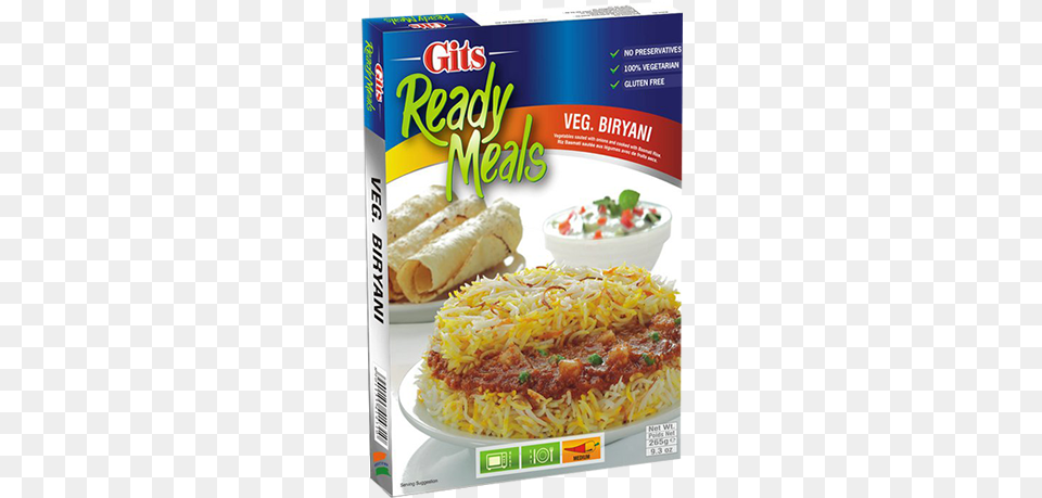 Veg Biryani Gits Ready Meals Methi Matar, Food, Lunch, Meal Png Image
