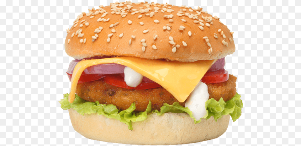 Veg Burger Transparent Fast Food Items, Sandwich Free Png