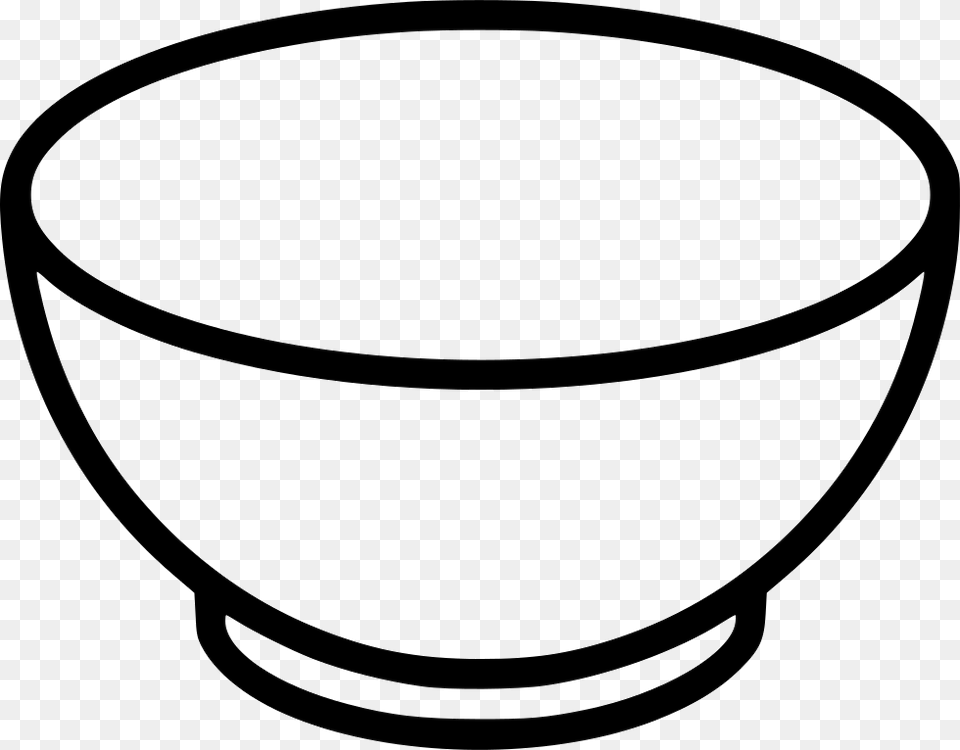 Veg White Icons Bowl Icon Soup Bowl, Stencil Free Png