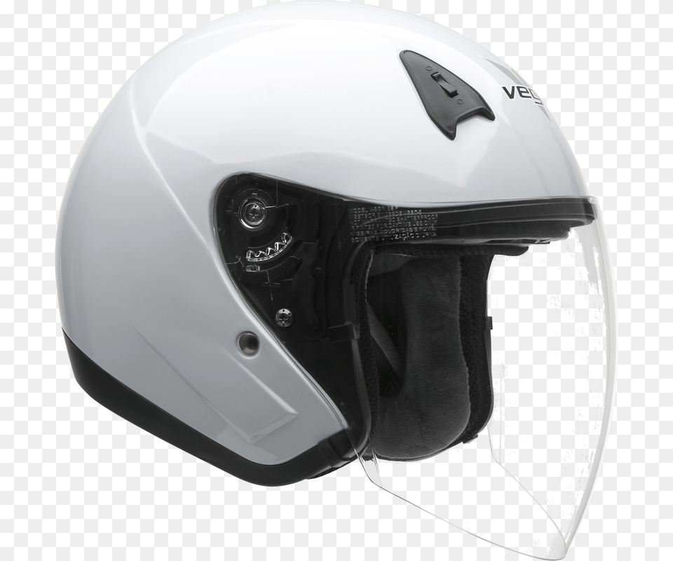 Vega Deluxe Open Face Helmet Full Face Visor Motorcycle Helmet, Crash Helmet, Clothing, Hardhat Png Image