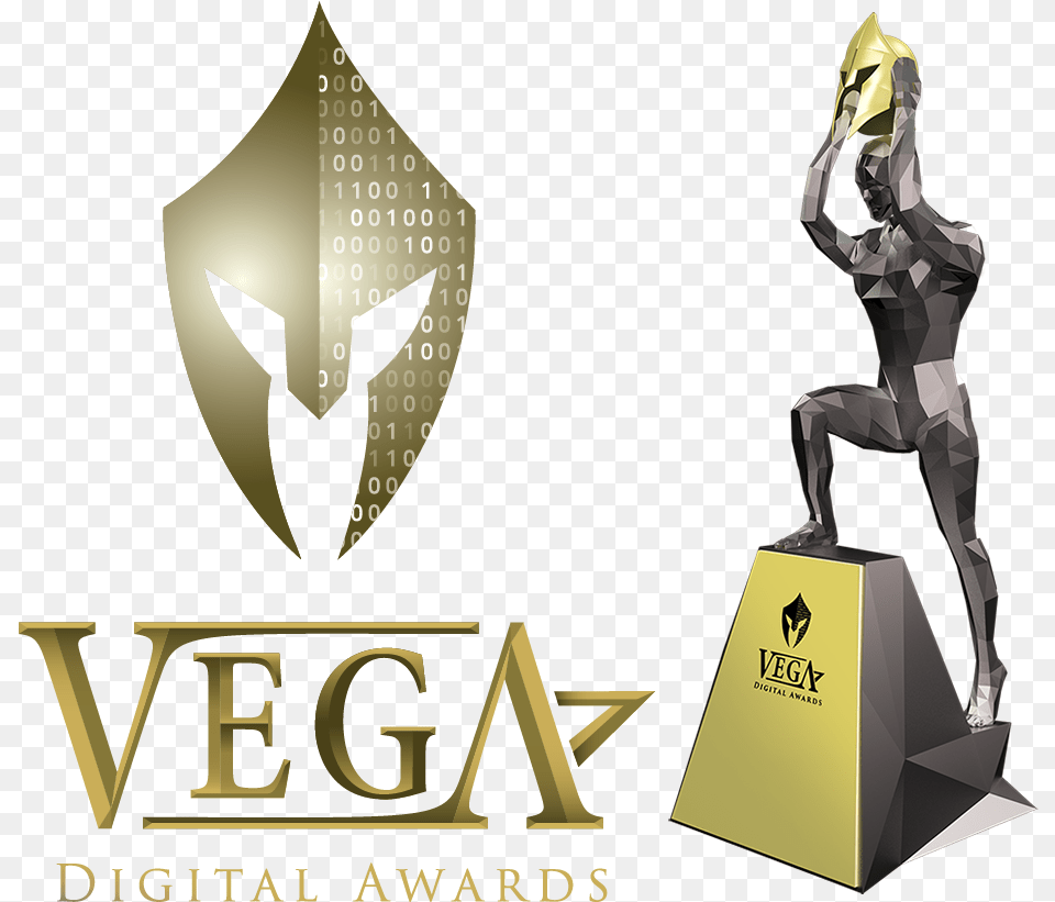 Vega Digital Award Winning Work By Bayshore Solutions Vega Award Statuette, Adult, Female, Person, Woman Png