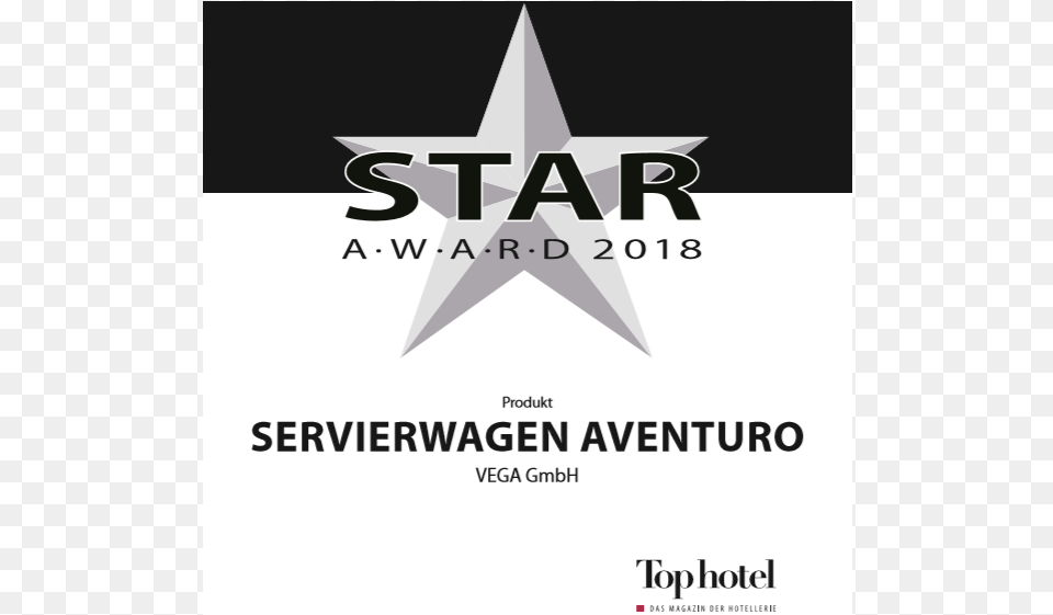 Vega Is Awarded With The Star Award Graphic Design, Advertisement, Poster, Logo, Symbol Png Image