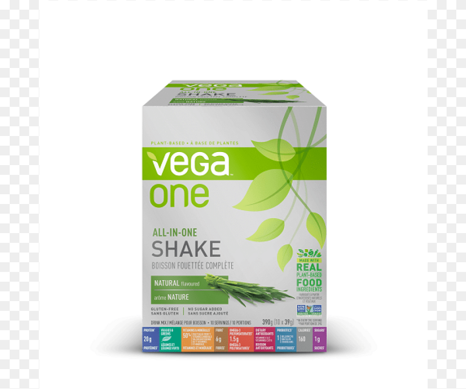 Vega One All In One Nutritional Shake Canada Yeswellness Milkshake, Herbal, Herbs, Plant Free Transparent Png