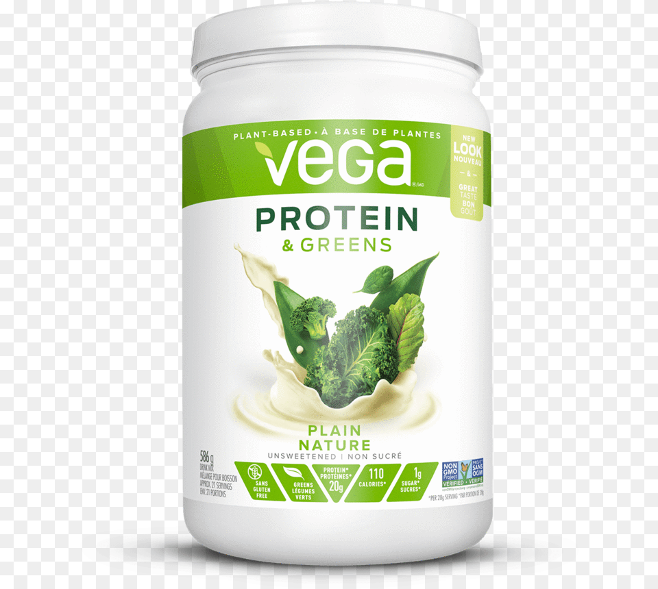 Vega Protein And Greens Medium Plain Rendering Vega Vanilla Protein, Dessert, Food, Yogurt, Herbal Free Png