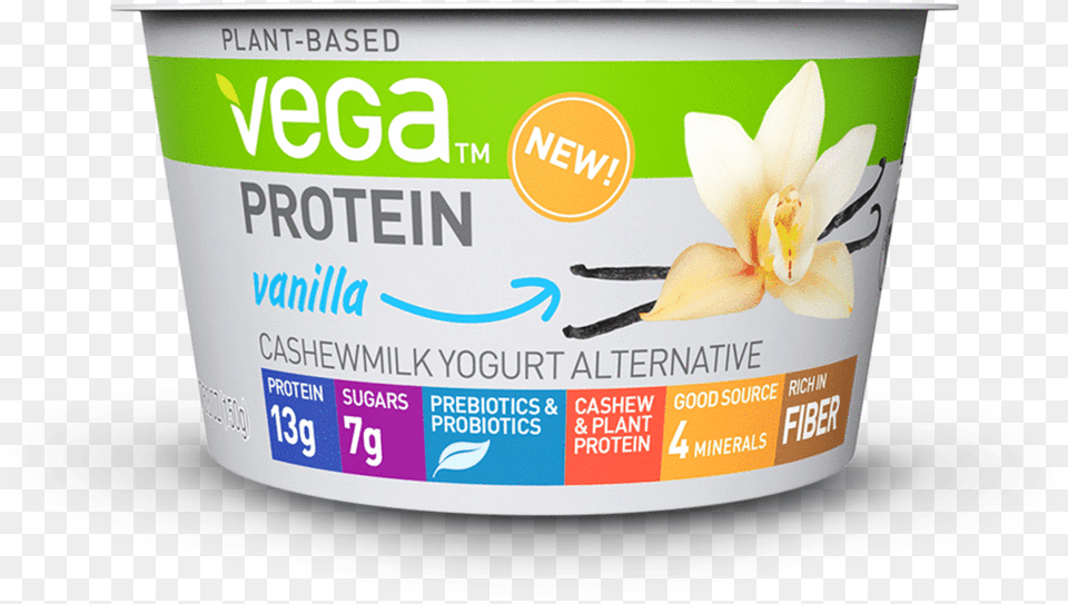 Vega Protein Cashewmilk Yogurt Alternative Vega Protein Cashew Milk Yogurt, Dessert, Food, Cream, Frozen Yogurt Png Image
