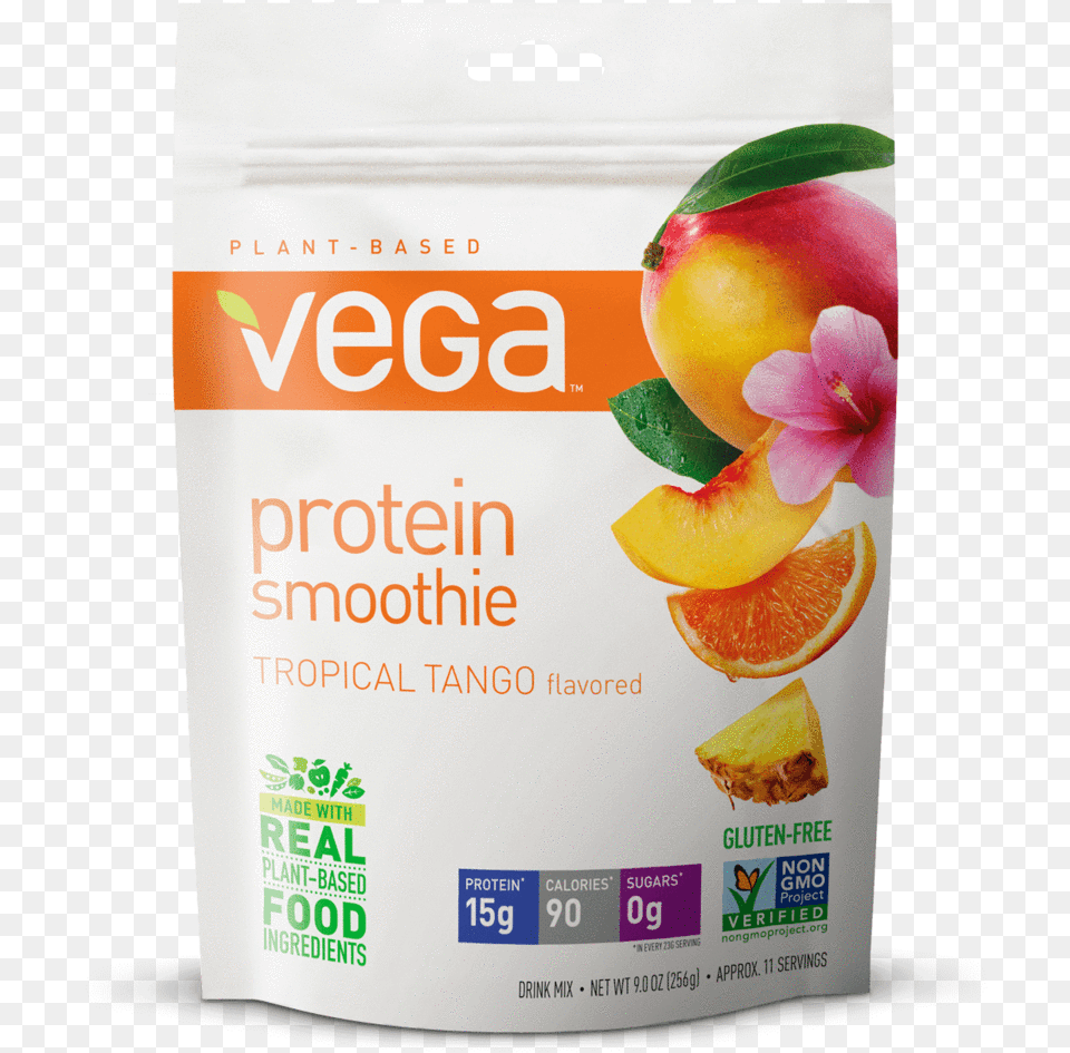 Vega Protein Smoothie Tropical Tango Flavor Vega Protein Smoothie Powder Tropical Tango 9 Oz, Food, Fruit, Plant, Produce Png