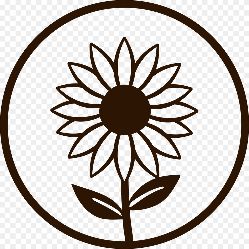 Vegan Dietary Restrictions Sunflower Vector Black And White, Flower, Plant, Pattern, Dahlia Free Png Download