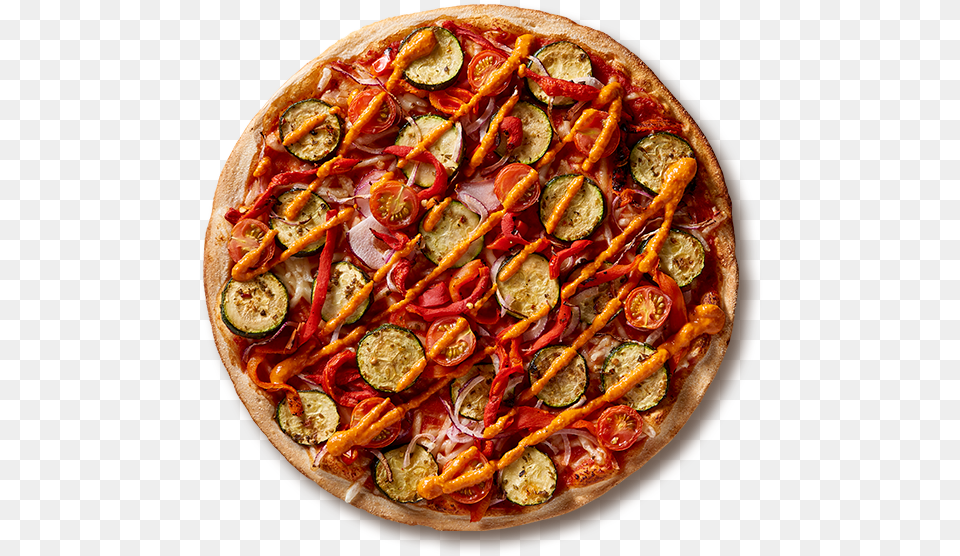 Vegan Fast Food Options In Australia Crust Pizza Hot And Spicy, Food Presentation, Meal, Dish, Platter Png Image