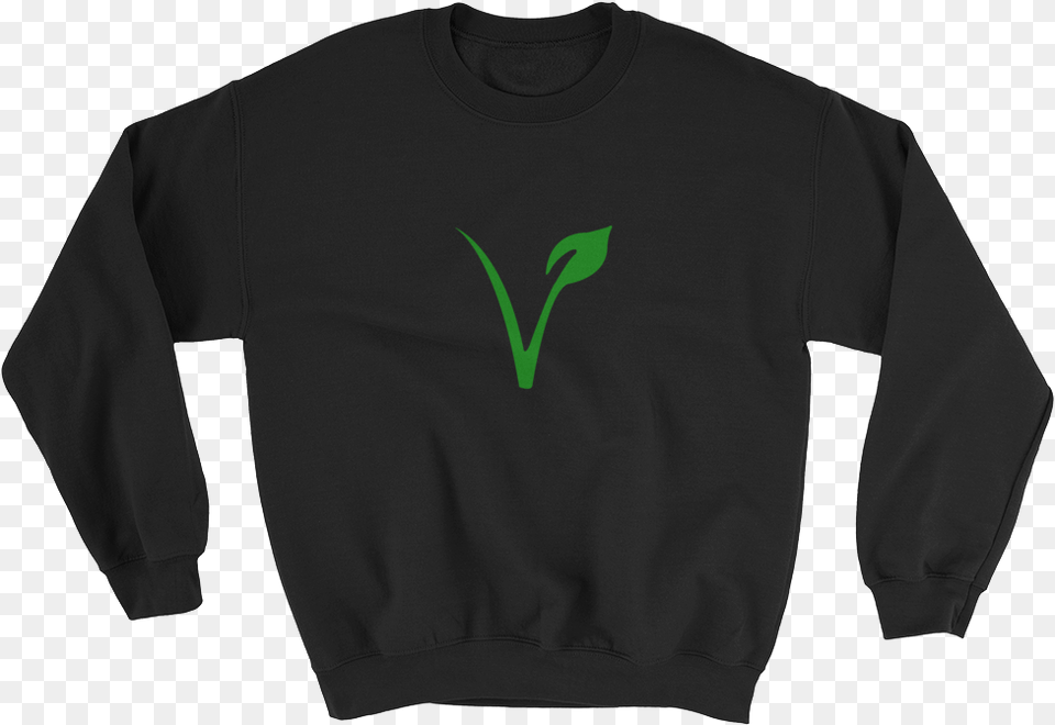Vegan Logo Sweater Unisex Pornhub Merch, Clothing, Sweatshirt, Sleeve, Long Sleeve Png
