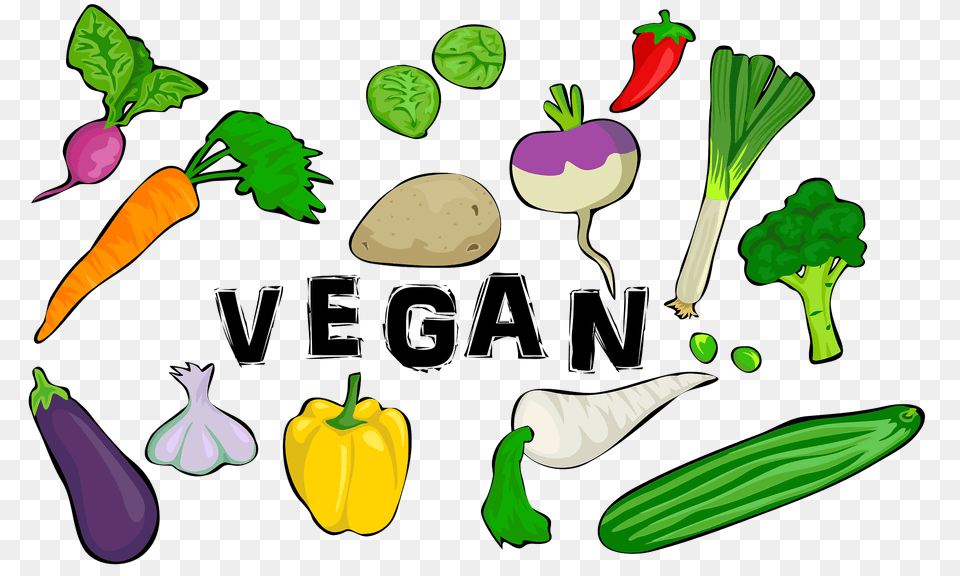 Vegan Logo Veggies Clipart, Food, Produce Png Image