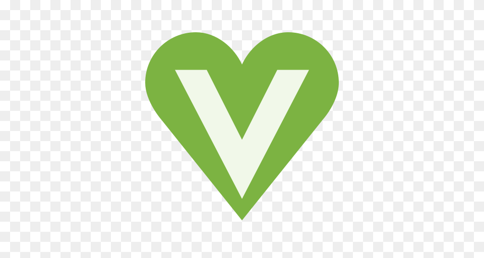 Vegan Symbol Vegan Vegetable Icon With And Vector Format, Green, Heart Free Transparent Png