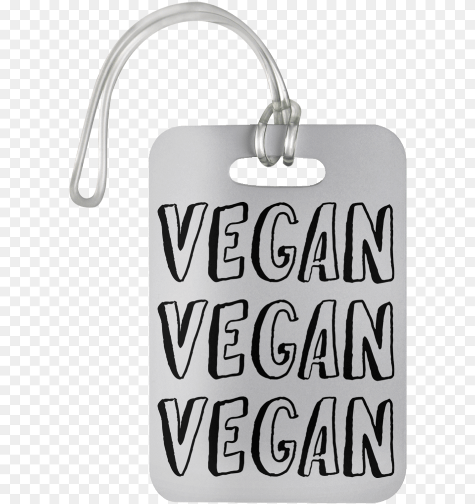 Vegan Vegan Vegan Luggage Bag Tag Calligraphy, Accessories, Handbag, Text Png Image