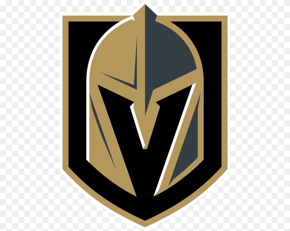 Vegas Golden Knights Official Logo, Armor, Shield, Blade, Dagger Free Transparent Png
