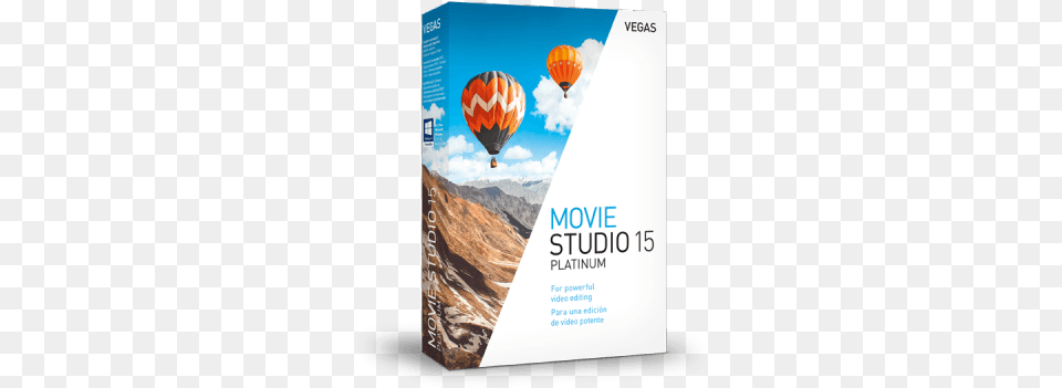 Vegas Movie Studio 15 Platinum Magix Vegas Movie Studio Platinum, Advertisement, Poster, Balloon, Aircraft Free Png