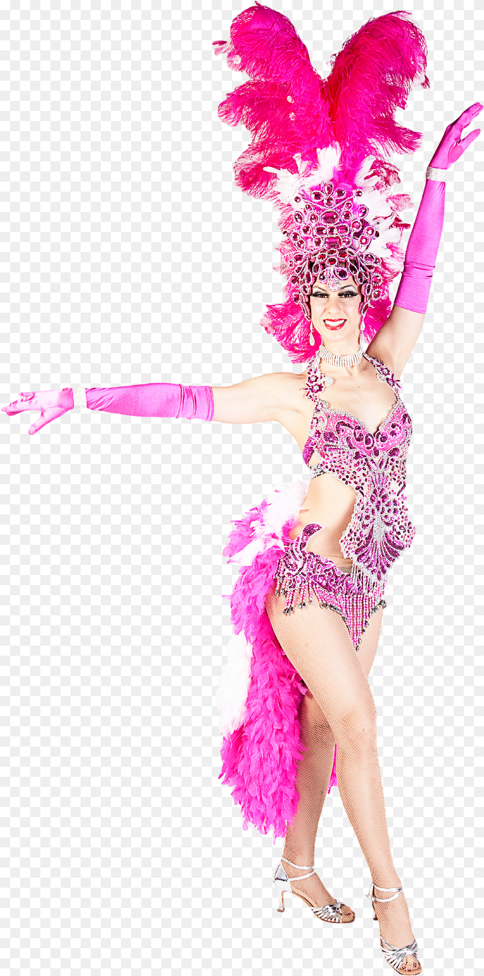 Vegas Show Girl Transparent, Dancing, Leisure Activities, Person, Face Free Png Download