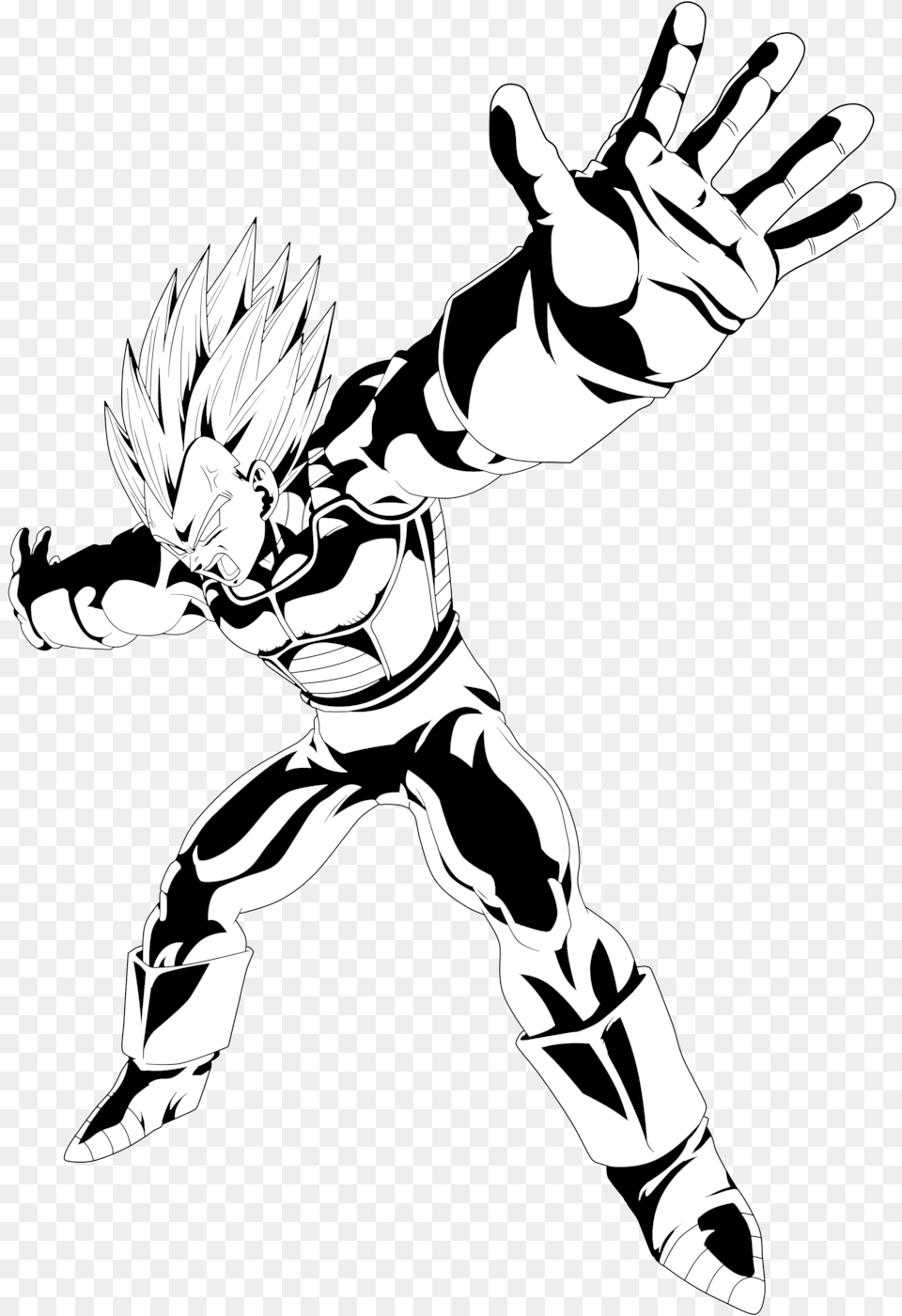 Vegeta, Book, Comics, Publication, Stencil Free Png Download