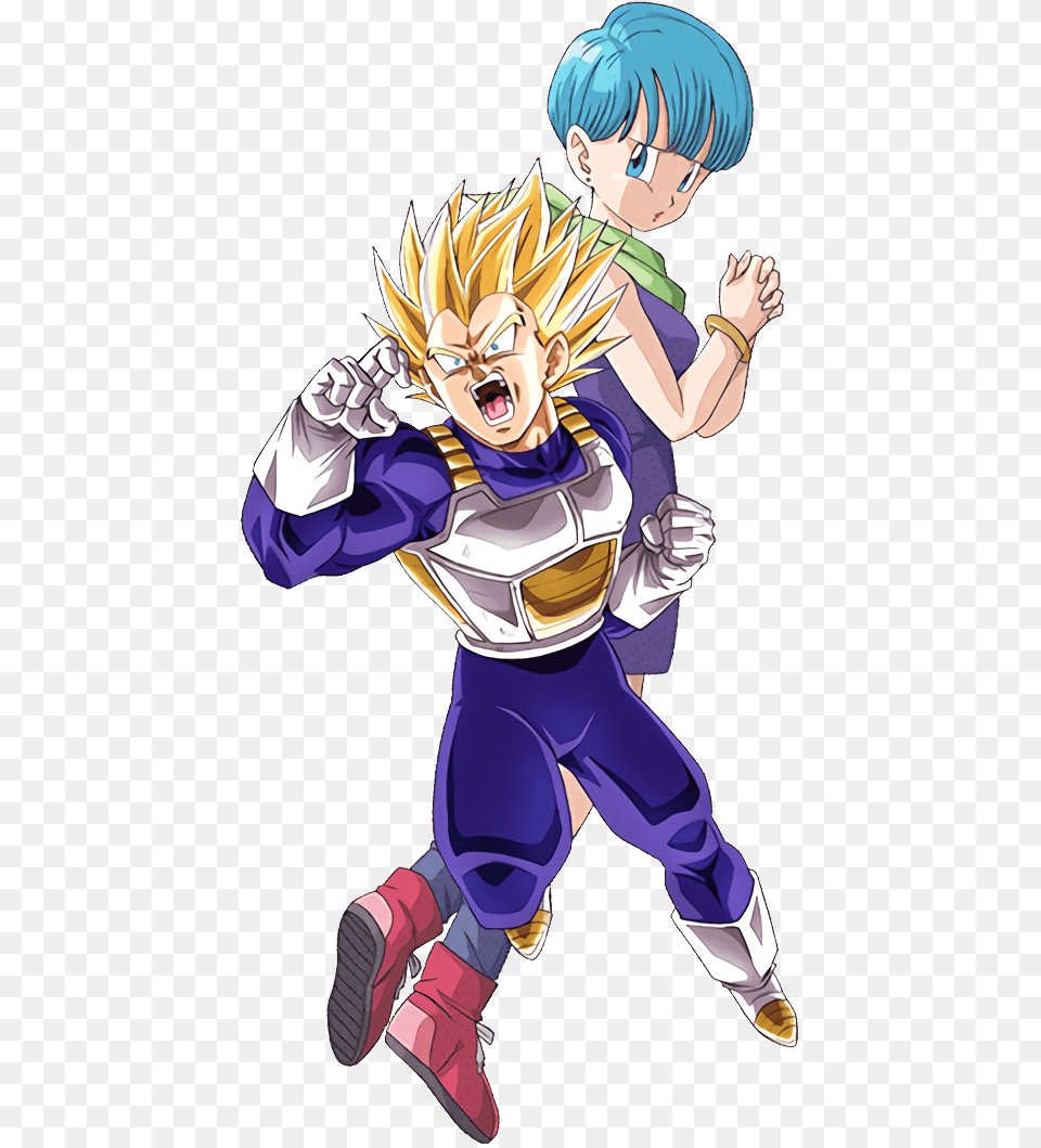 Vegeta Bulma, Book, Comics, Publication, Baby Free Png