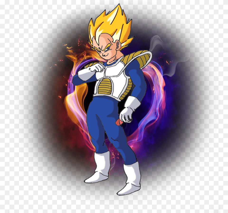 Vegeta Cartoon, Book, Comics, Publication, Person Free Png Download