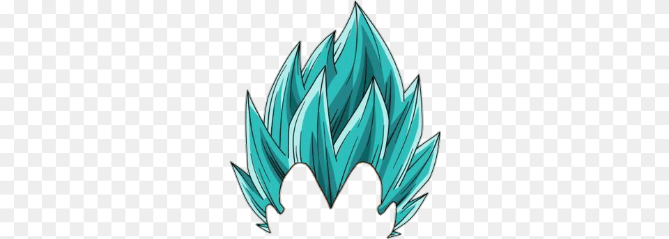 Vegeta Dbz Saiyajin Cabelo Sticker By Dragon Ball Vegeta Ssj Blue, Leaf, Plant, Art, Turquoise Png