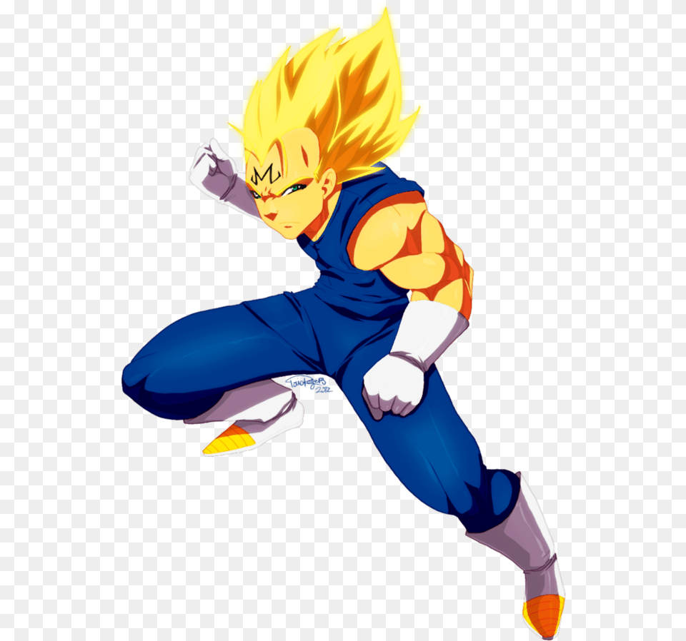 Vegeta Cartoon, Book, Comics, Publication, Baby Free Png Download