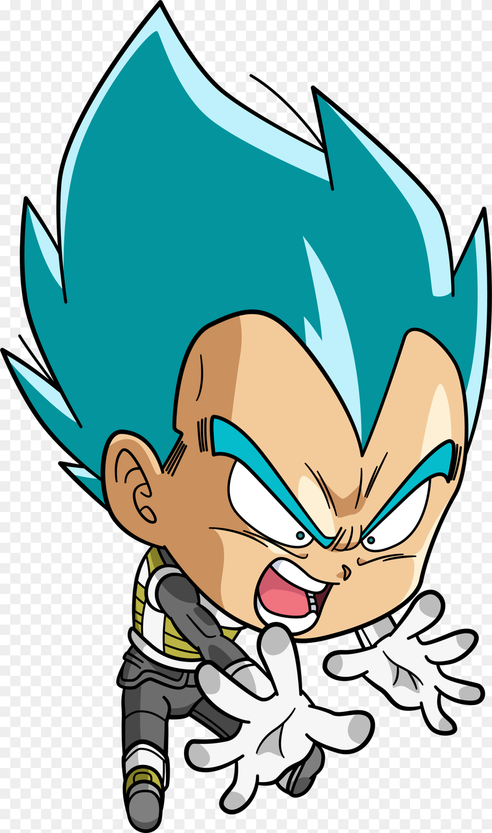 Vegeta Et Bulma Goku Dragon Ball Z Exorciste Bleu Goku Super Saiyan Chibi, Book, Comics, Publication, Animal Free Png Download