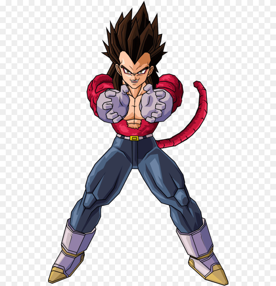 Vegeta Ssj4 Dai Ni Dankai By Jeanpaul007 Vegeta Gt Ssj, Book, Comics, Publication, Person Free Png