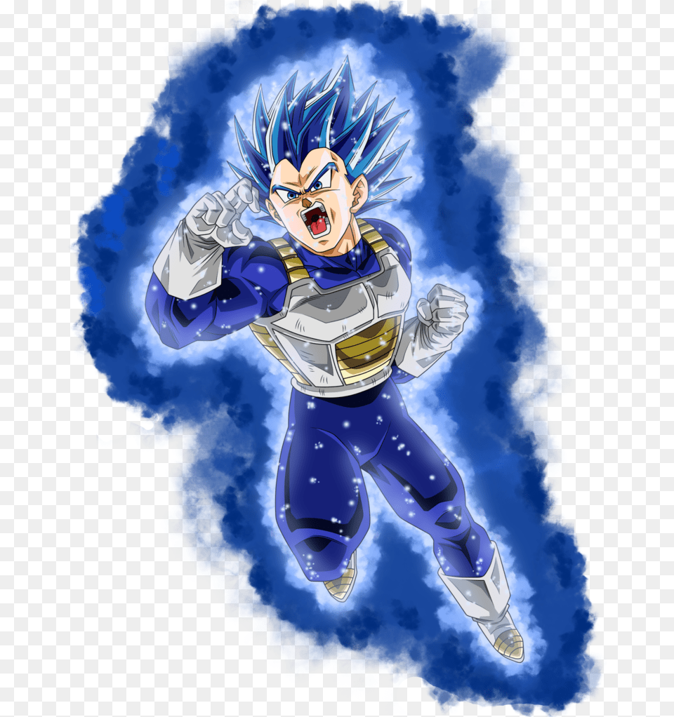 Vegeta Super Saiyajin Blue Evolution Dragon Ball Super Vegeta Blue Evolution, Book, Comics, Publication, Baby Free Png Download