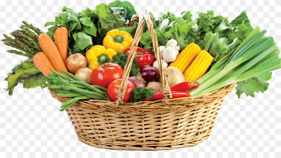 Vegetable Basket Of Veg, Plant, Food, Produce Png