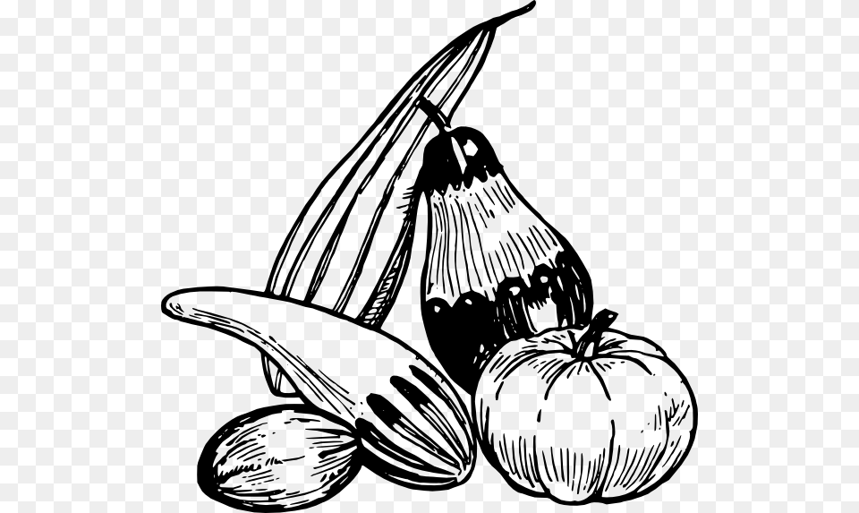 Vegetable Black And White Clip Art, Gray Png
