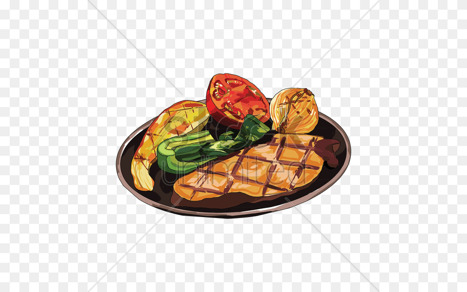 Vegetable Clipart Vegetable Dish Chicken And Vegetables Clipart, Food, Food Presentation, Meal, Platter Png