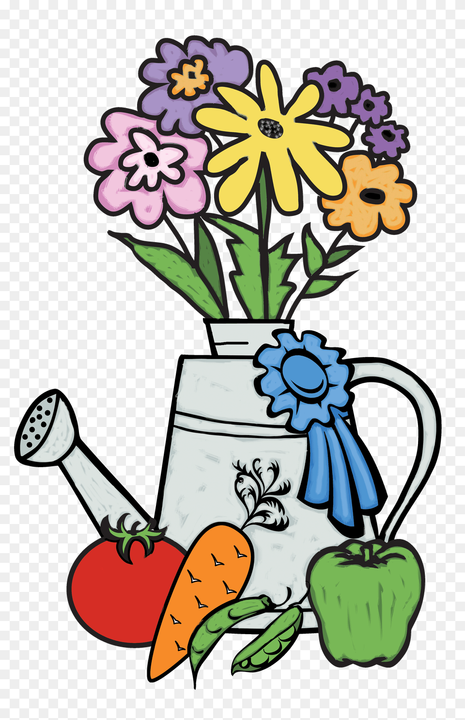 Vegetable Garden Graphic, Tin, Can, Flower, Jar Png