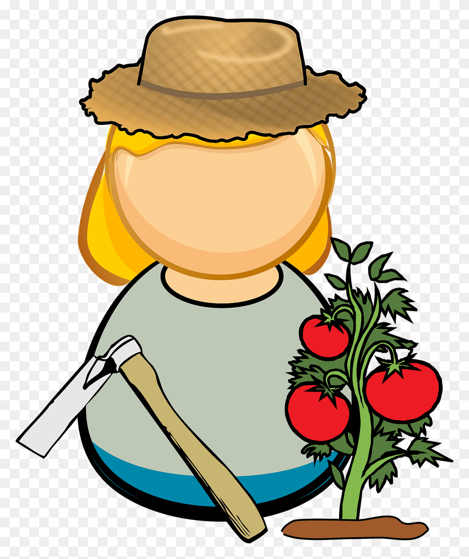 Vegetable Grower Clipart, Clothing, Hat, Garden, Nature Png
