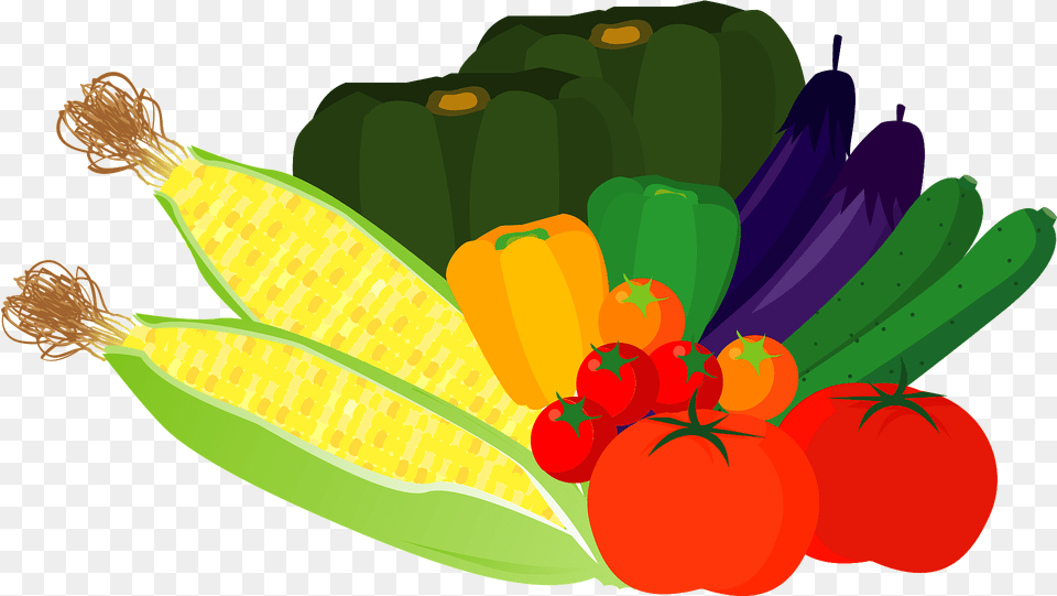 Vegetables Clipart, Food, Produce, Corn, Grain Png