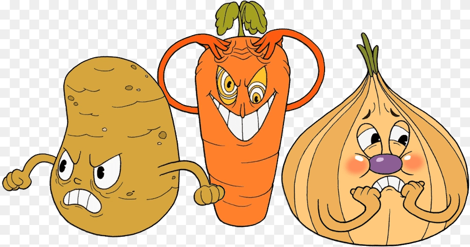 Vegetables Clipart Root Crop Cuphead The Root Pack, Person, Baby, Face, Head Free Transparent Png