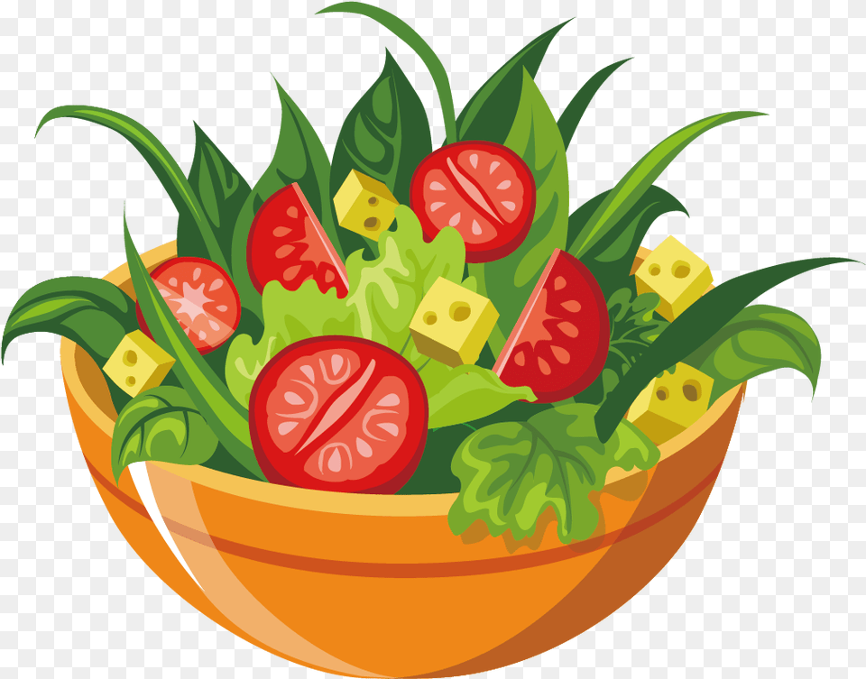 Vegetables Clipart Salad Vegetable Salad Vector, Food Free Png Download