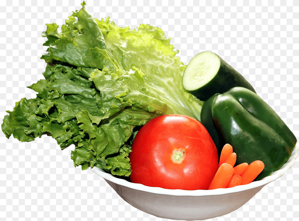 Vegetables Clipart Vegetables In Bowl, Plant, Food, Produce, Lettuce Png