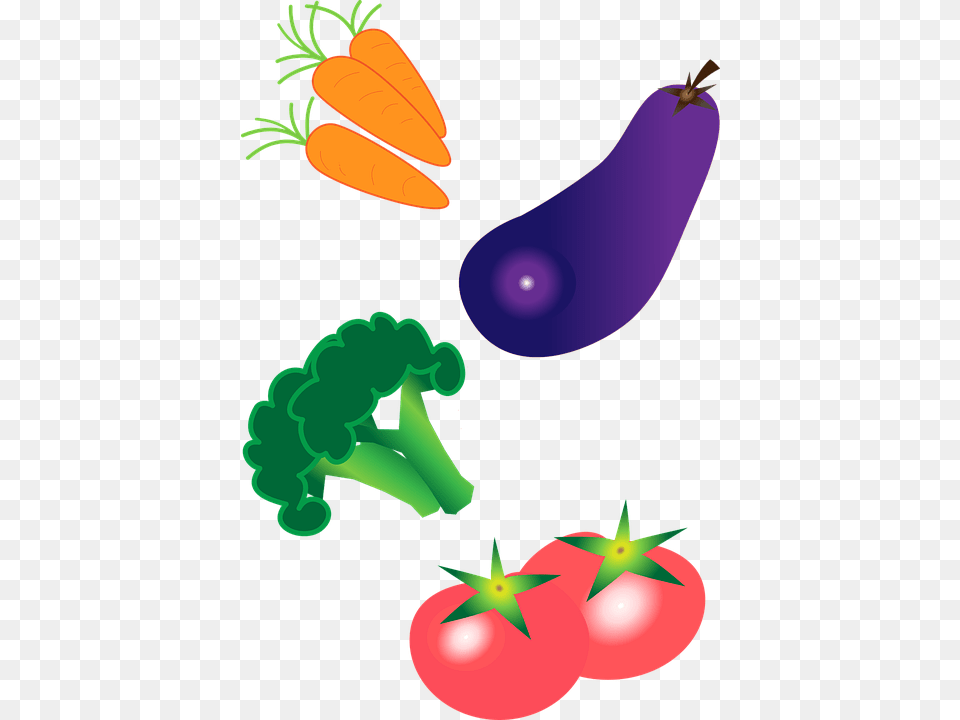Vegetables Eggplant Carrot Tomatoes Vector Isolated Gambar Sayur Sayuran Animasi, Food, Produce, Dynamite, Weapon Png Image