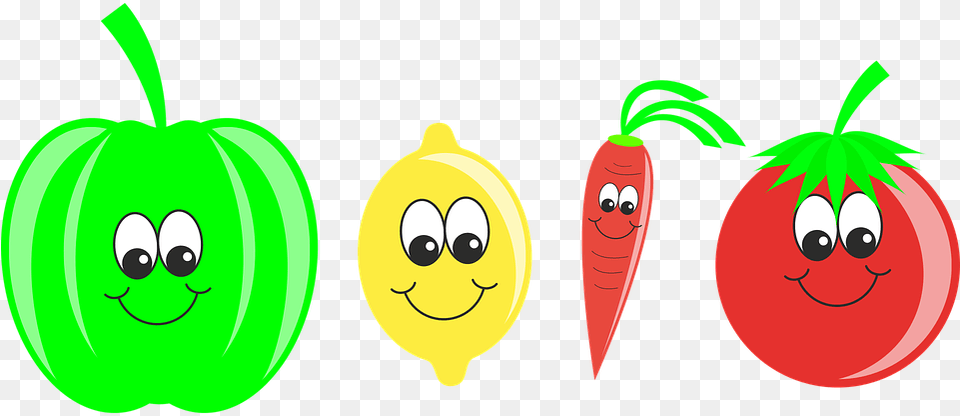 Vegetables Fruit Pepper Lemon Carrot Tomato Food, Produce, Plant Png Image