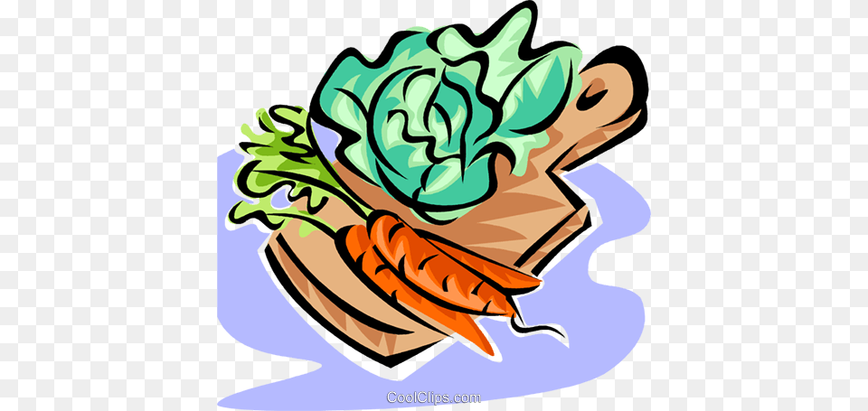 Vegetables On A Cutting Board Royalty Free Vector Clip Art, Carrot, Food, Plant, Produce Png
